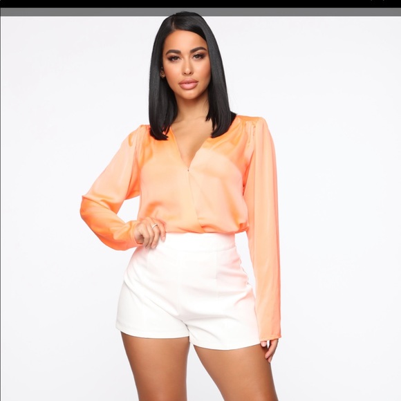 NWT neon orange bodysuit - perfect for summer! - Picture 3 of 5